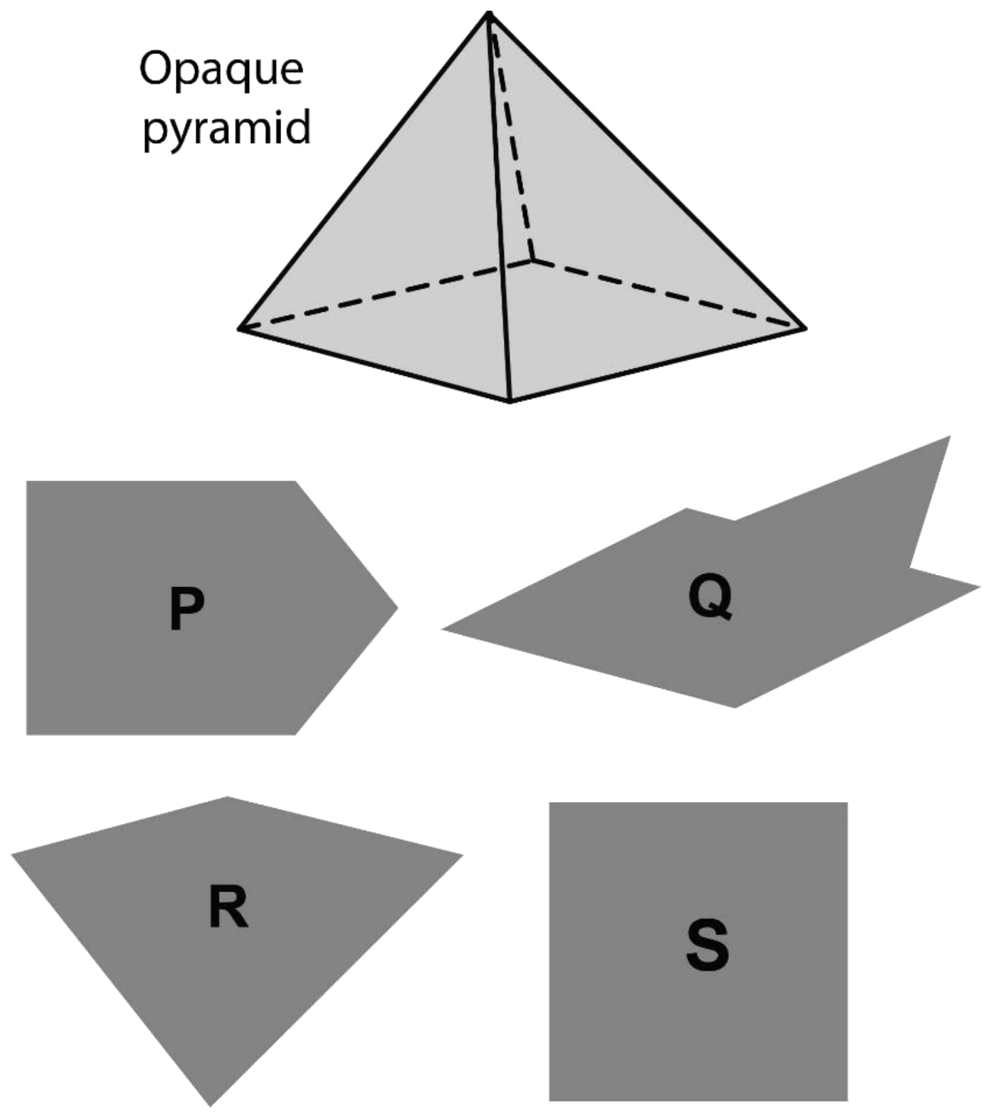 Figure for GATE 2023 ME question 10 (Spatial Aptitude)