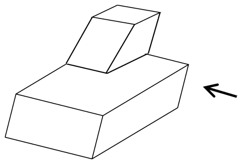 Figure for GATE 2022 ME (Set 1) question 5 (Spatial Aptitude)