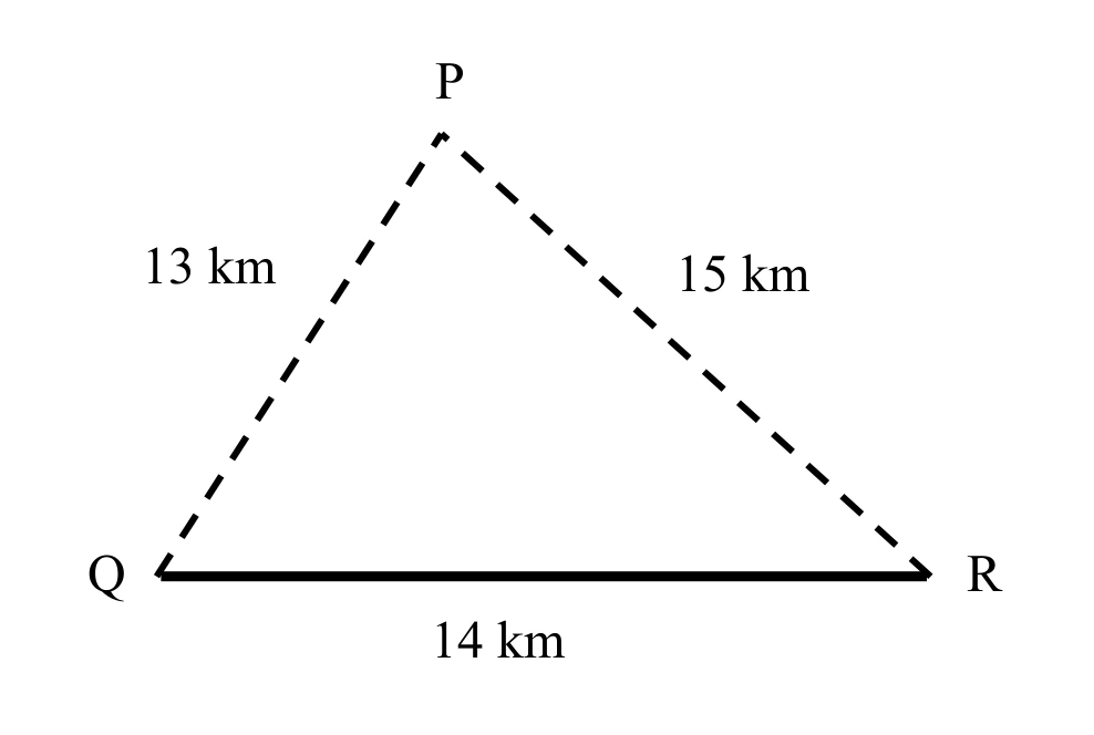 Triangle PQR for Q10