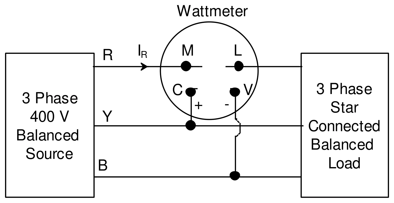 Figure for GATE 2023 EE question 39 (Electrical and Electronic Measurements)