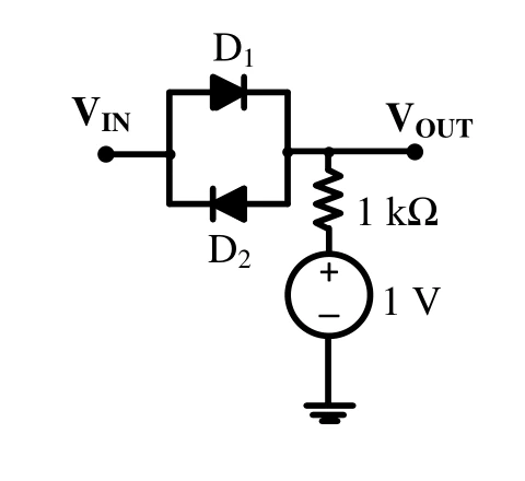 Figure for GATE 2023 EC question 40 (Analog Circuits)