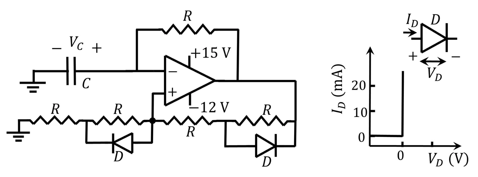 Figure for GATE 2022 EC question 41 (Analog Circuits)