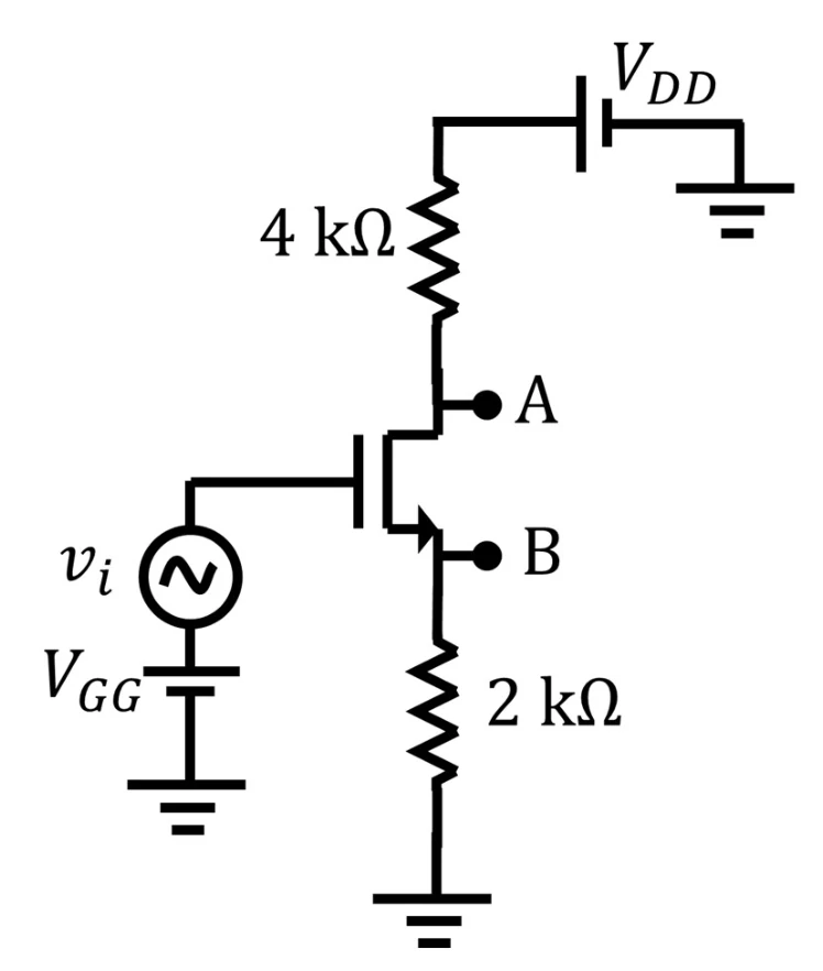 Figure for GATE 2022 EC question 59 (Analog Circuits)