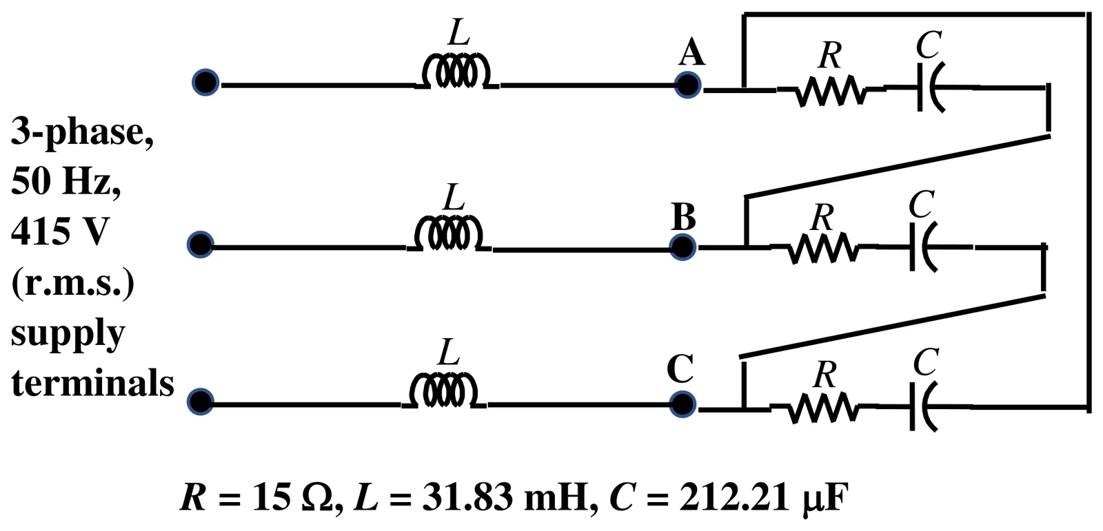 Figure for GATE 2023 EE question 64 (Power Systems)