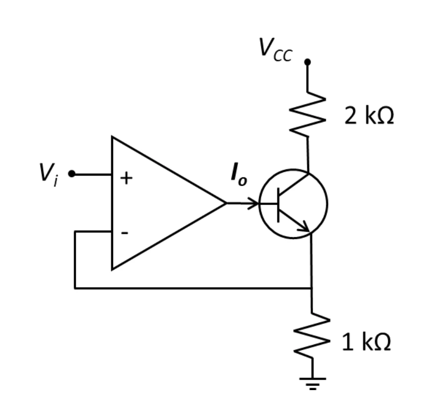 Figure for GATE 2026 EC question 18 (Analog Circuits)