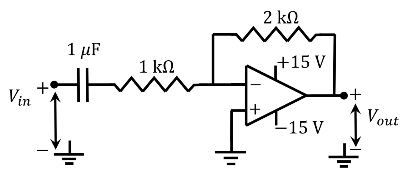 Figure for GATE 2022 EC question 26 (Analog Circuits)