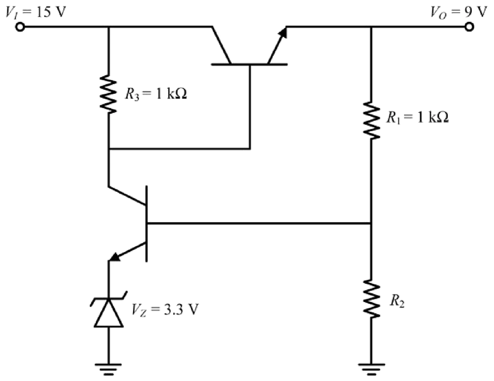 Figure for GATE 2020 EC question 54 (Analog Circuits)