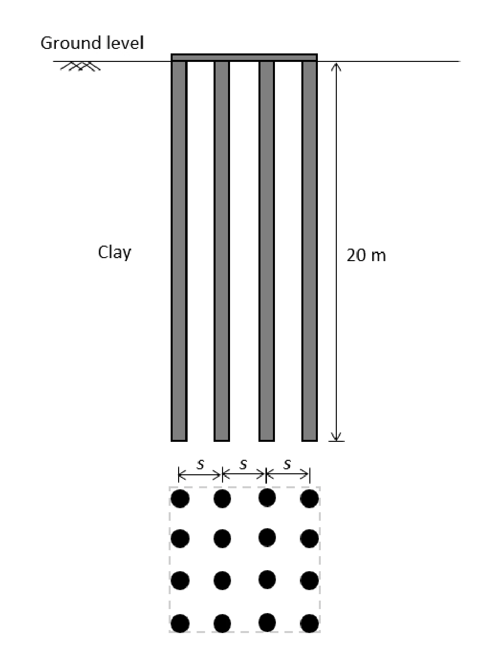4x4 pile group for Q57