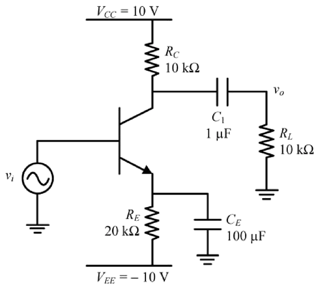 Figure for GATE 2020 EC question 45 (Analog Circuits)