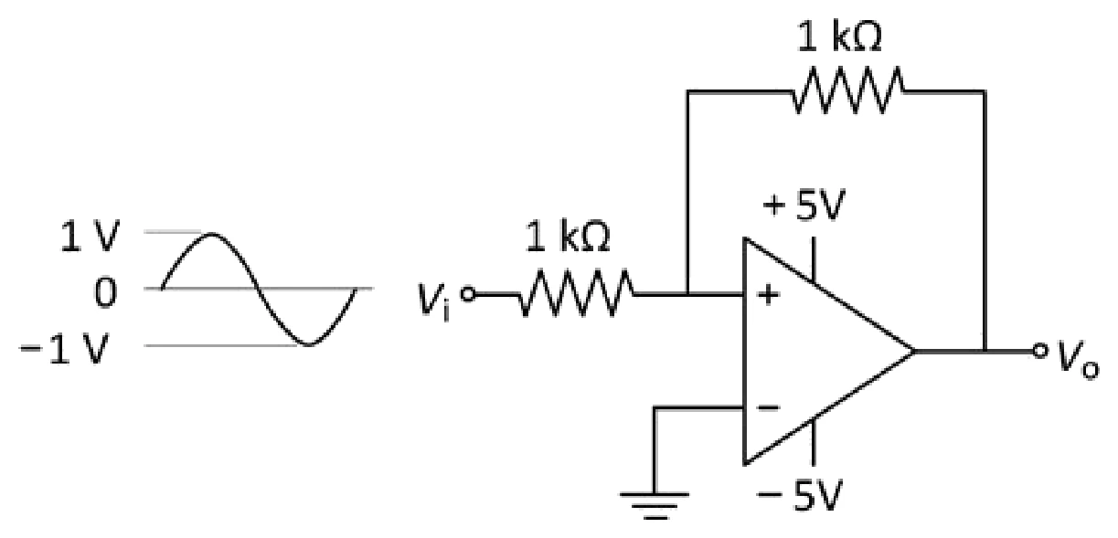 Figure for GATE 2020 EC question 18 (Analog Circuits)