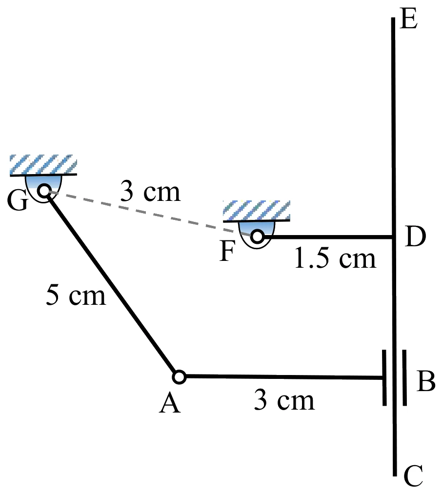 Figure for GATE 2022 ME (Set 1) question 38 (Theory of Machines)